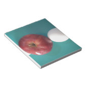 Frühstück Buddies: Zwei Eier $an Apple Still Life Notizblock (angewinkelt)