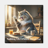 Frühstück Cat Magnet (Vorne)