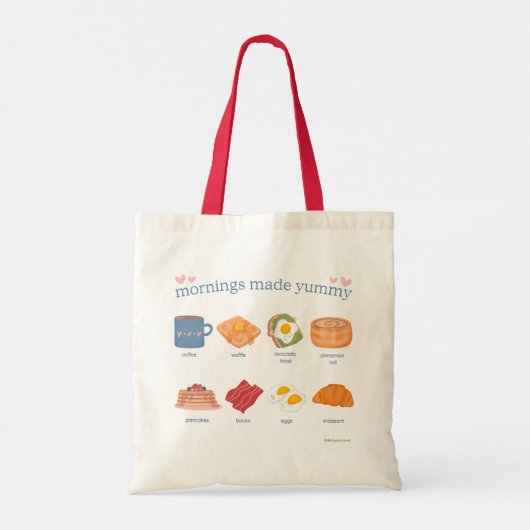 Frühstück Club Tasche - Niedliche Brunch-Tasche (Rückseite)