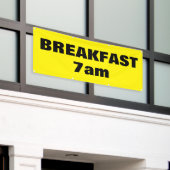 Frühstück Custom Yellow Business Außenbereich Banner (Äußeres Gebäude)