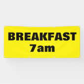 Frühstück Custom Yellow Business Außenbereich  Banner (Horizontal)