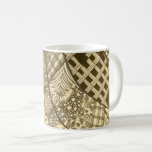 Frühstück... Dang! Regenbogen-Kaffeepause Tasse (VorderseiteRechts)