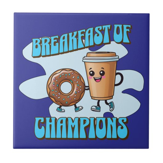 Frühstück der Champions Fliese (Vorderseite)