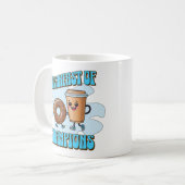 Frühstück der Champions Kaffeetasse (Vorderseite Links)