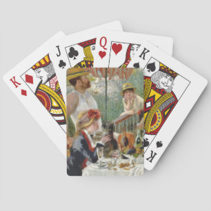 Frühstück des Bootesvereins Vintage Renoir Spielkarten