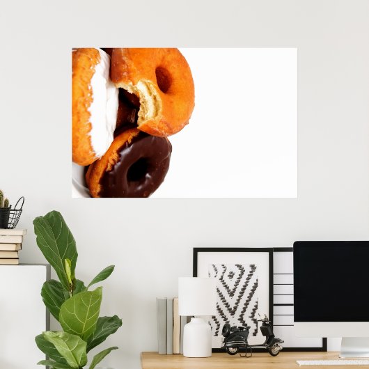 Frühstück Doughnut Poster (Heimbüro)