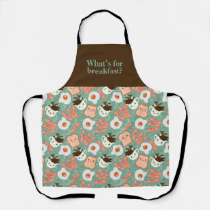 Frühstück Eier Speck Toast Kaffee Schürze