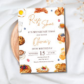 Frühstück Einladung zum Geburtstag, Brunch Geburts