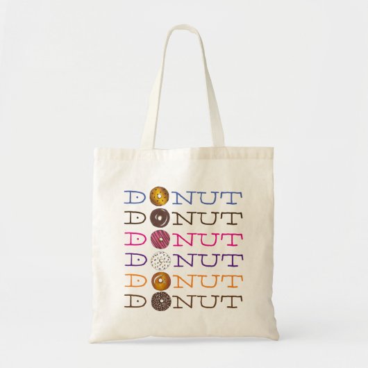 Frühstück Essen Doughnut Donuts Tote Beutel Tragetasche (Vorne)