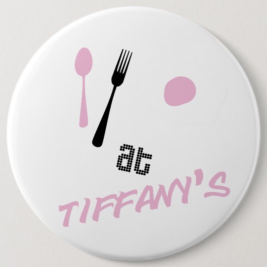 Frühstück festgesteckt button (Vorderseite)