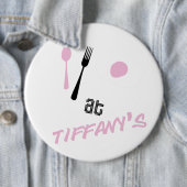 Frühstück festgesteckt button (Beispiel)