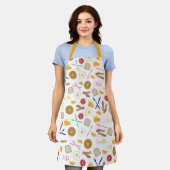 Frühstück Foods Muster Name Bacon Eier Schürze (Getragen)