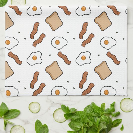 Frühstück Geschirrtuch (Gefaltet)