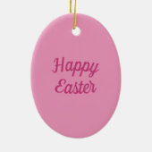FRÜHSTÜCK, GLÜCKLICH OSTERE EISER-RABBIT-FAIRE KERAMIK ORNAMENT (Hinten)