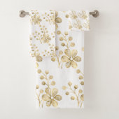 FRÜHSTÜCK GOLD WEISSE BADEZIMMER TOWEL SET (Insitu)