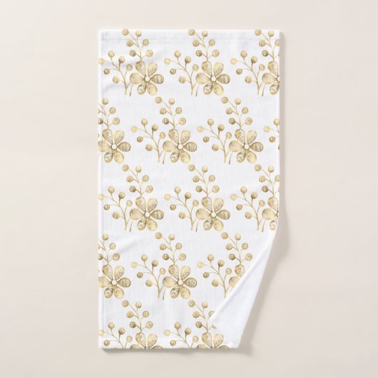 FRÜHSTÜCK GOLD WEISSE BADEZIMMER TOWEL SET (Handtuch)