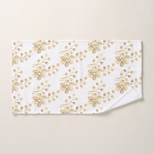 FRÜHSTÜCK GOLD WEISSE BADEZIMMER TOWEL SET (Handtuch)