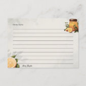 Frühstück im Bed Basic Rezept Card Begleitkarte (Rückseite)