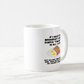 Frühstück im Bed Funny Mug Kaffeetasse (VorderseiteRechts)