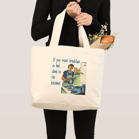Frühstück im Bett Jumbo Stoffbeutel (Vorderseite (Produkt))