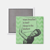 Frühstück im Bett? Magnet (Vorderseite/Rückseite)