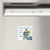 Frühstück-im-Bett-Magnet Magnet (In Situ (Geschirrspüler))
