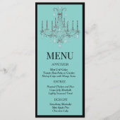 Frühstück im Chandelier Menu Menükarte (Vorderseite)