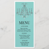 Frühstück im Chandelier Menu Menükarte (Vorderseite)