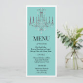 Frühstück im Chandelier Menu Menükarte (Stehend Vorderseite)