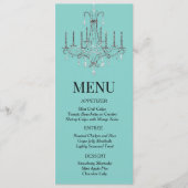 Frühstück im Chandelier Menu Menükarte (Vorderseite)