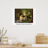 Frühstück im Freien bei Edouard Manet Poster (Küche)