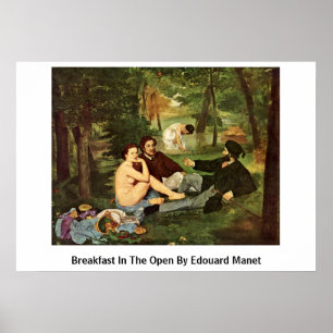Frühstück im Freien bei Edouard Manet Poster