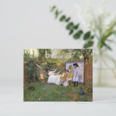 Frühstück im Freien | William Merritt Chase Postkarte (Stehend Vorderseite)