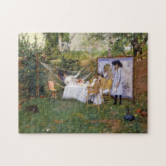 Frühstück im Freien | William Merritt Chase Puzzle (Horizontal)