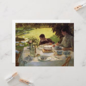 Frühstück im Garten Karte (Vorderseite/Rückseite Beispiel)