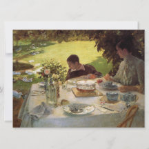 Frühstück im Garten