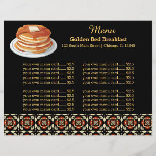 Frühstück im Menü