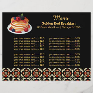 Frühstück im Menü