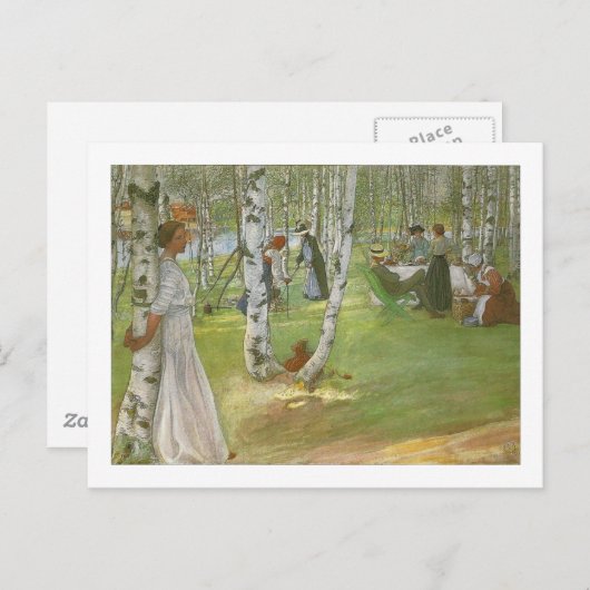 Frühstück im Open by Carl Larsson Postkarte (Vorne/Hinten)