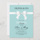 Frühstück im Tiffany's Bridal Dusche Einladung (Vorderseite)