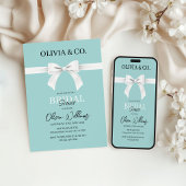 Frühstück im Tiffany's Bridal Dusche Einladung
