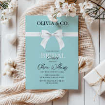 Frühstück im Tiffany's Bridal Dusche Einladung