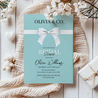 Frühstück im Tiffany's Bridal Dusche Einladung