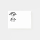 Frühstück in Bed and Breakfast Post-it Klebezettel (Vorderseite)