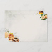 Frühstück in Bed Basic Blank Recipe Karte (Vorne/Hinten)