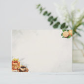 Frühstück in Bed Basic Blank Recipe Karte (Stehend Vorderseite)