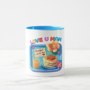 Frühstück in Bed Liebe Sie Mama Mütter Tag Tasse