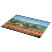 FRÜHSTÜCK IN DEN Blume DER TUSKANISCHEN LANDSCHAFT Schneidebrett (Ecke)