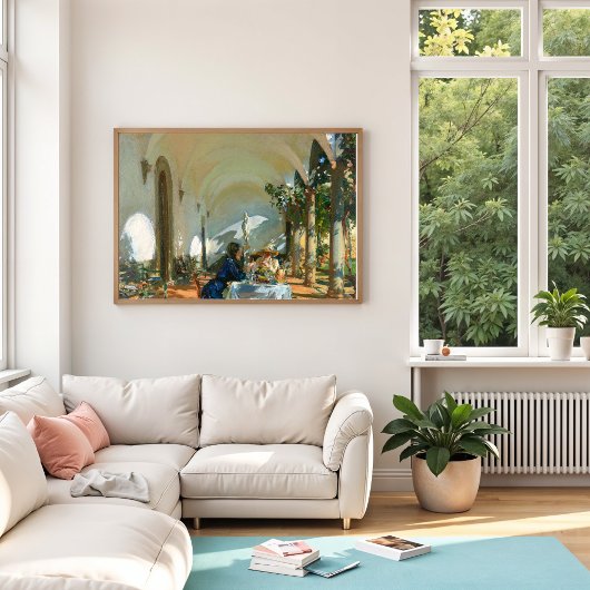 Frühstück in der Loggia, Sargent 1910 Poster