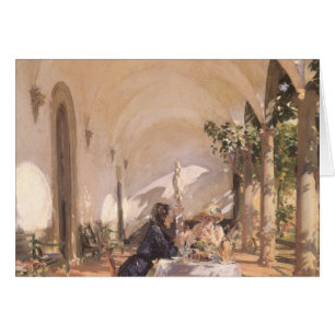 Frühstück in der Loggia von John Singer Sargent